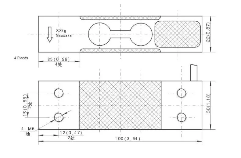 Celle di carico in alluminio a singolo punto ad alta precisione per scale da piattaforma da 20 kg con classificazione IP65 0
