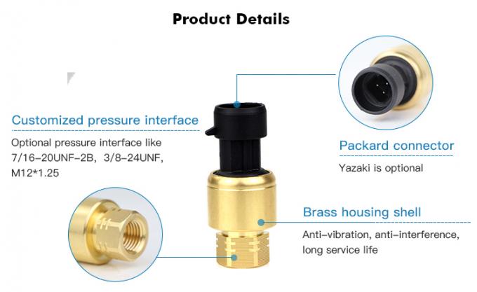 RPT233S 0~20MPa Packard Yazaki 1%FS Sensore di pressione in ceramica per sistema HAVC 0