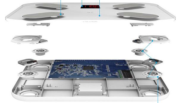50 kg Cella di carico del corpo Sensore di pesatura Resistenza alla deformazione Mezzo ponte Peso Scale personali Sensori Misurazione della pressione 7