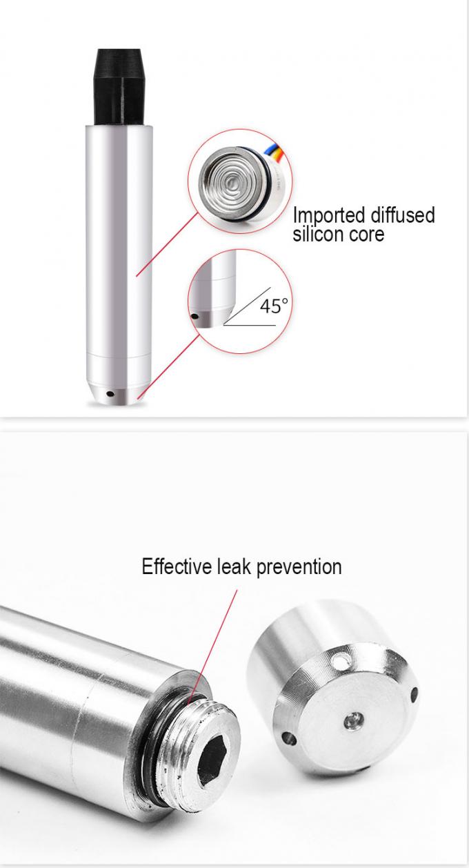 Sensori di livello dell'acqua liquida 0-5V sottomarini idrostatici ad alta precisione 0
