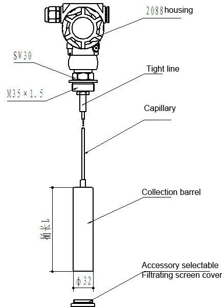 Trasmettitore di livello 0-10v ad alta accarizia e misuratore di livello del liquido per indicatore di livello del liquido 4