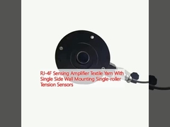 RJ-4F Sensing Amplifier Filati tessili con sensori di tensione a rullo singolo montati su una parete laterale
